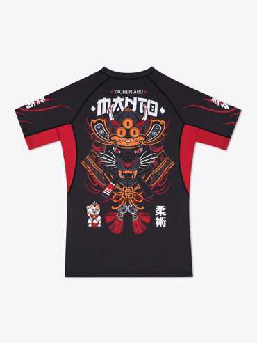 MANTO lucky cat RASHGUARD -black